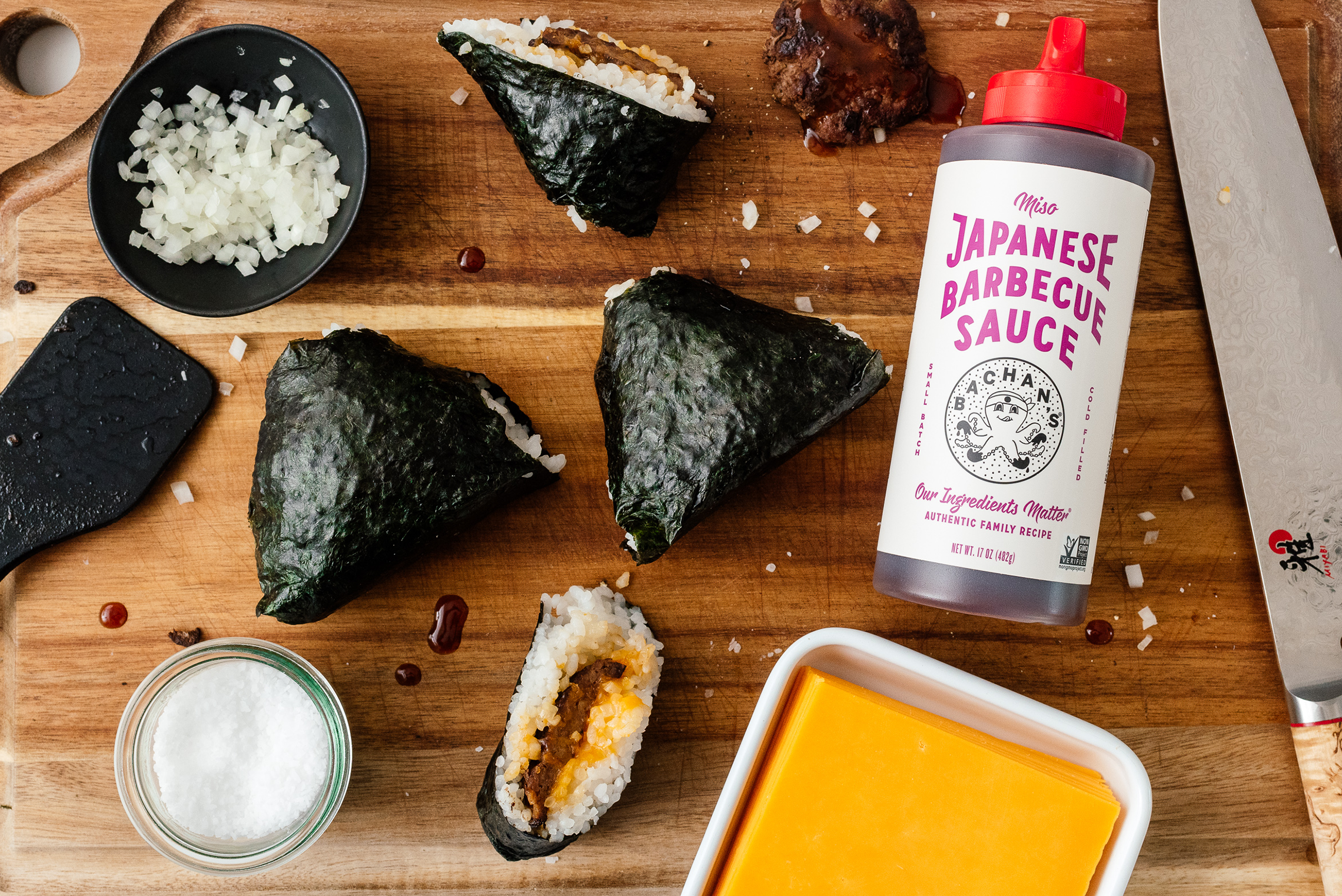 Miso Cheeseburger Onigiri – Bachan's