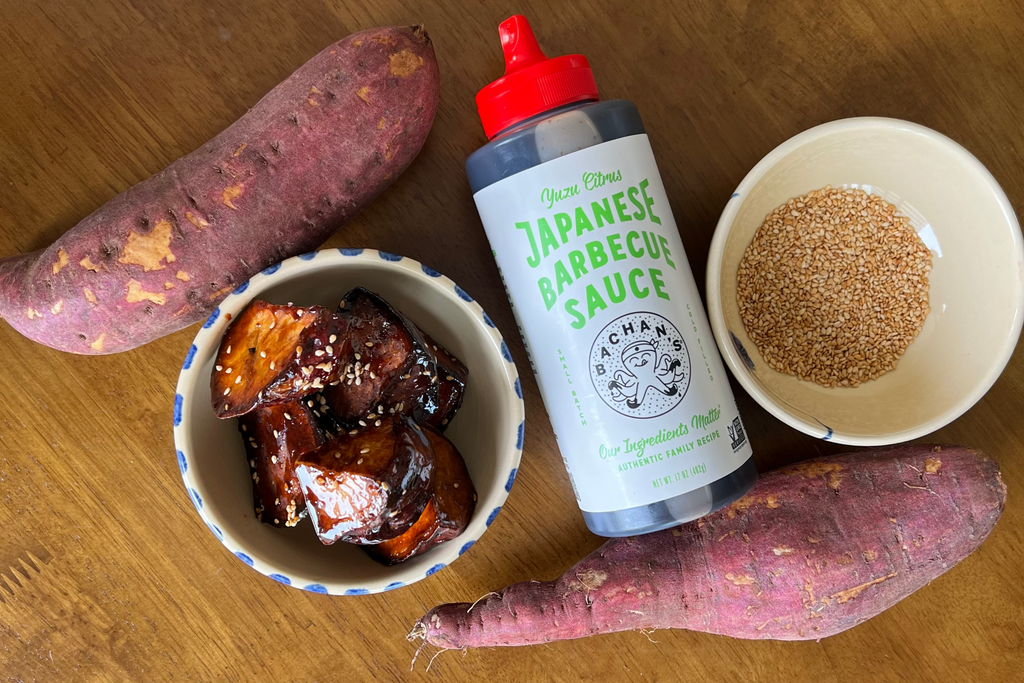 Yuzu Glazed Japanese Sweet Potatoes Yuzu Glazed Japanese Sweet Potatoes