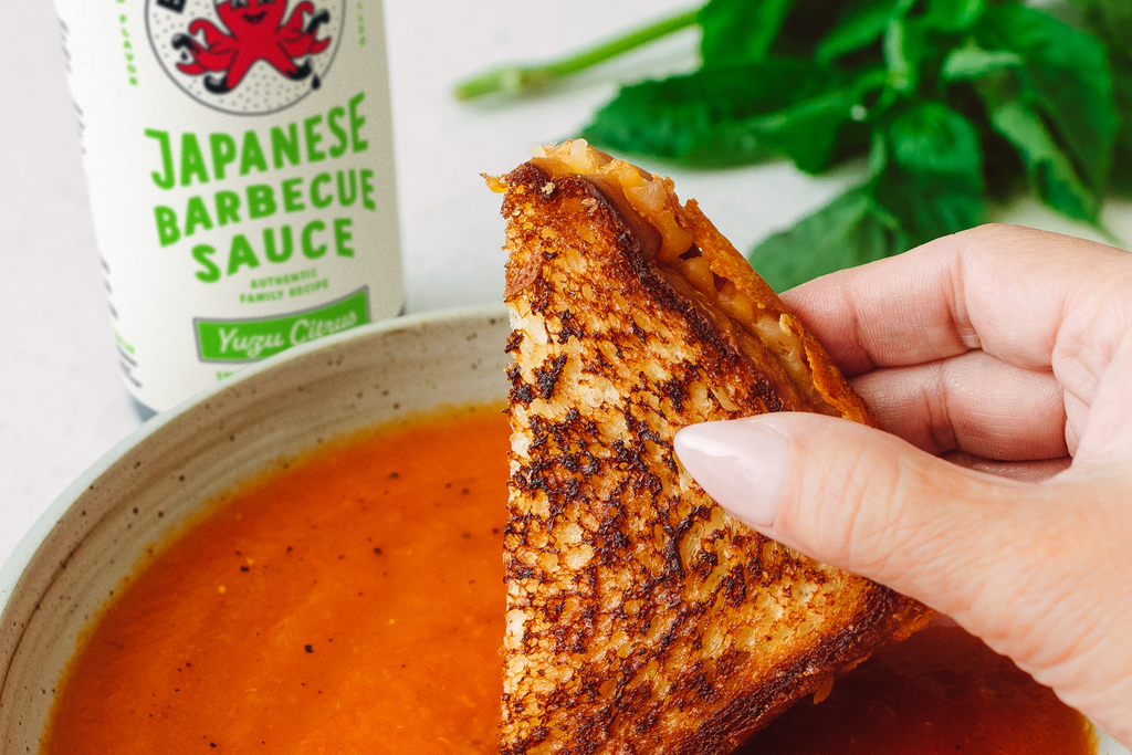 Yuzu Tomato Soup with Grilled Cheese Yuzu Tomato Soup with Grilled Cheese