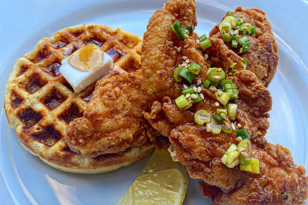 Korean Fried Chicken & Waffles Korean Fried Chicken & Waffles