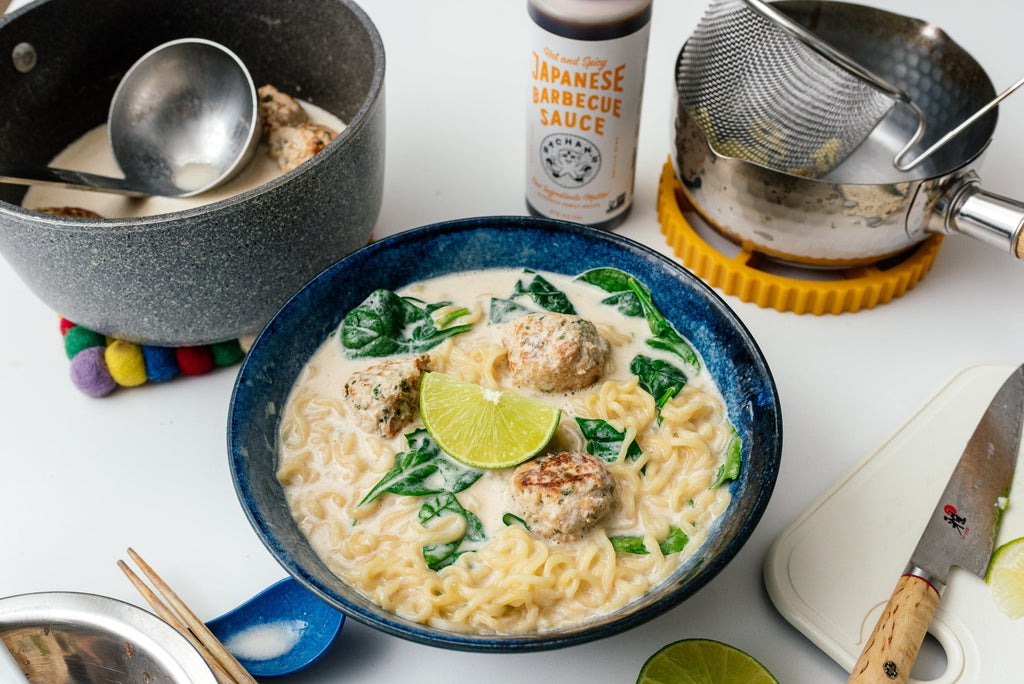 Creamy Chicken Meatball Ramen Creamy Chicken Meatball Ramen