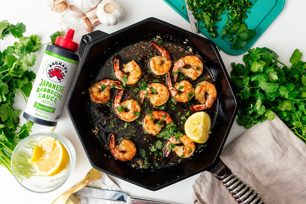 Pan Fried Yuzu Garlic Shrimp Pan Fried Yuzu Garlic Shrimp