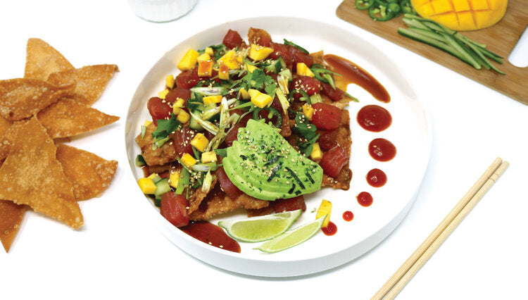 Ahi Tuna Wonton Nachos – Bachan's