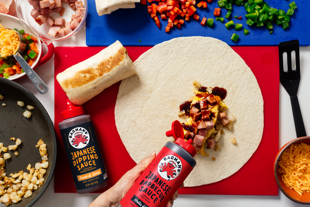 Leftover Ham Breakfast Burrito