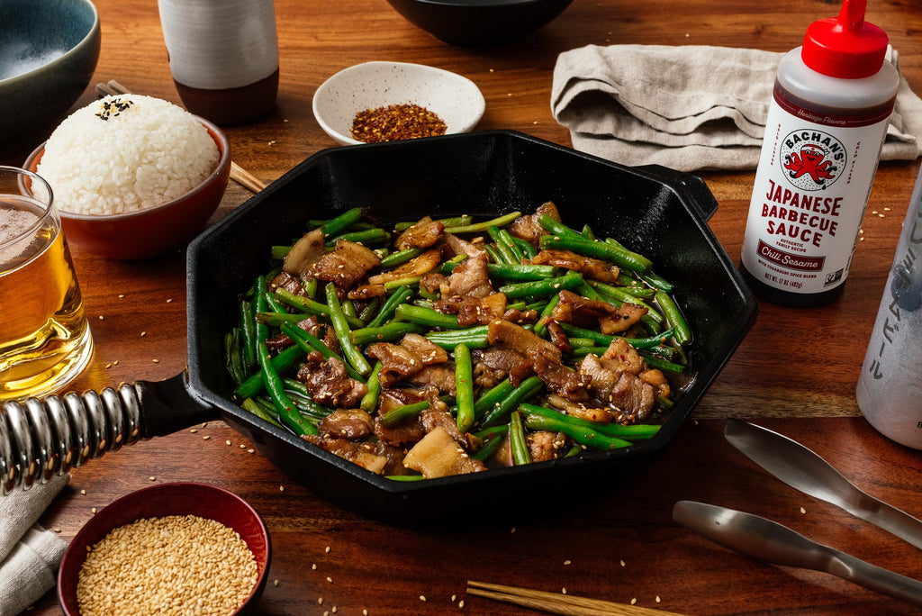 Chili Sesame Pork Belly Stir Fry