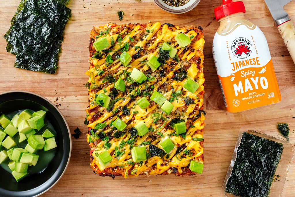 Spicy Salmon and Crab Sushi Bake