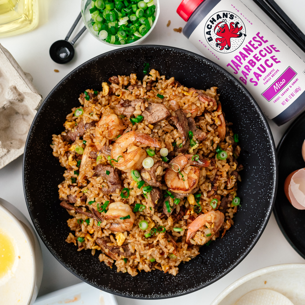 Miso Surf and Turf Fried Rice