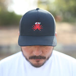 Red Octo Mesh Hat